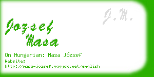 jozsef masa business card