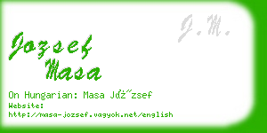 jozsef masa business card